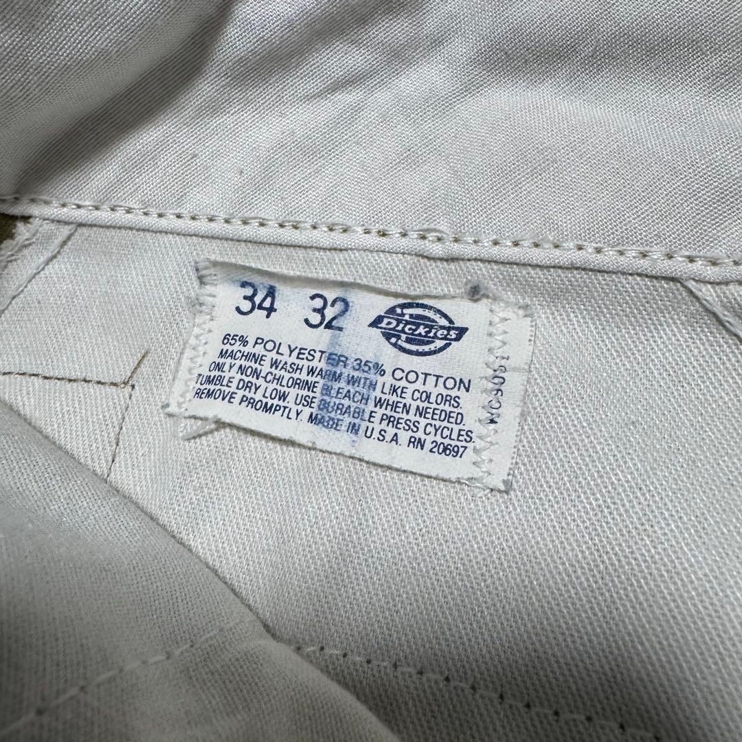 90s USA製 Dickies874 ベージュ チノパン ワークパンツ W34