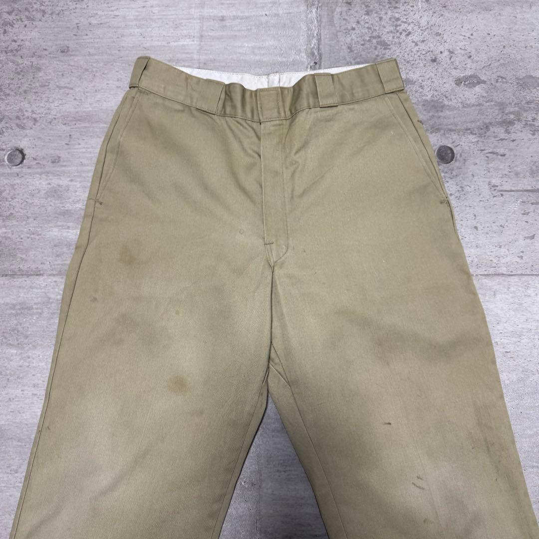 90s USA製 Dickies874 ベージュ チノパン ワークパンツ W34