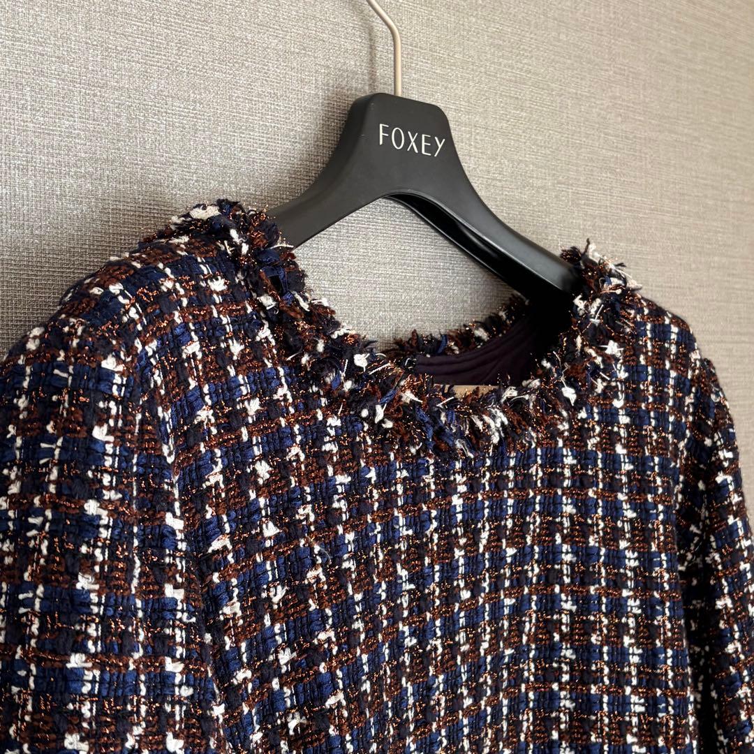 激カワ 大きいサイズ♡未使用級ローズティアラ バンビーナツイードワンピース 46