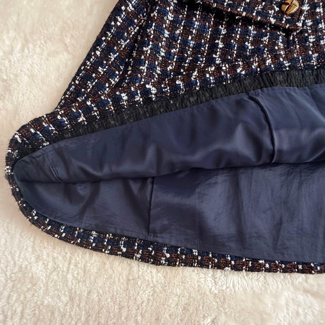 激カワ 大きいサイズ♡未使用級ローズティアラ バンビーナツイードワンピース 46