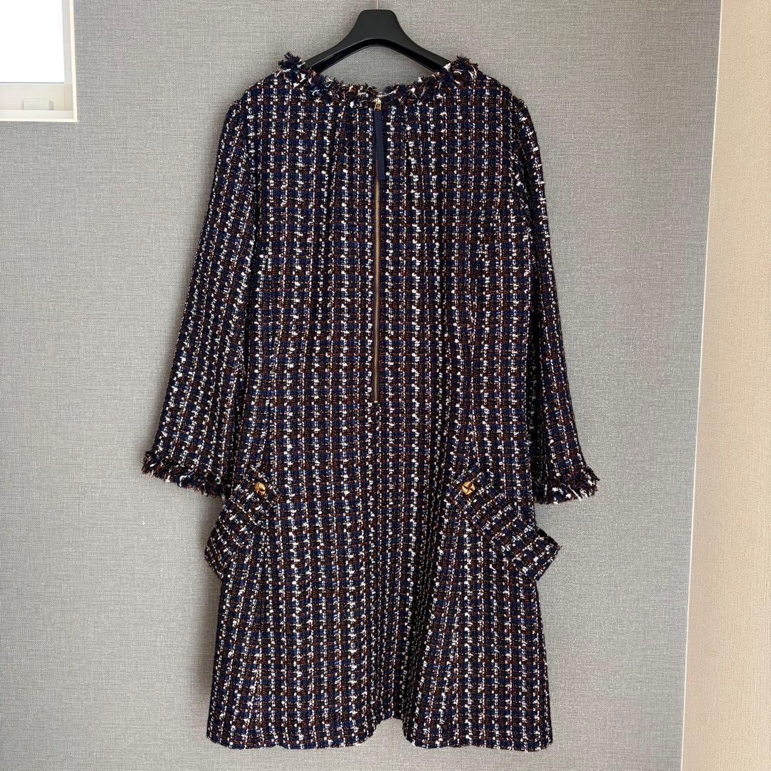 激カワ 大きいサイズ♡未使用級ローズティアラ バンビーナツイードワンピース 46