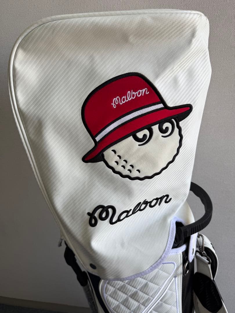 Malbon マルボンゴルフ キャディバッグ ホワイト