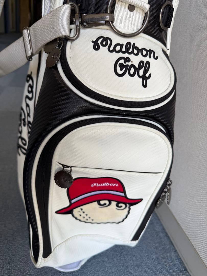 Malbon マルボンゴルフ キャディバッグ ホワイト