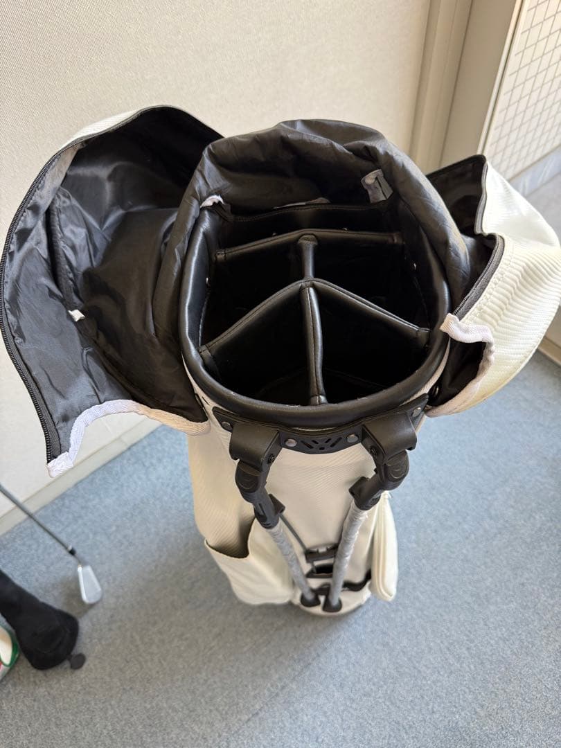 Malbon マルボンゴルフ キャディバッグ ホワイト