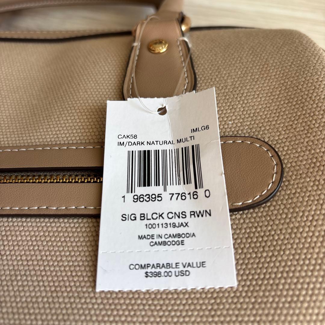 新品未使用 COACH ベージュ ショルダーバッグ 中型