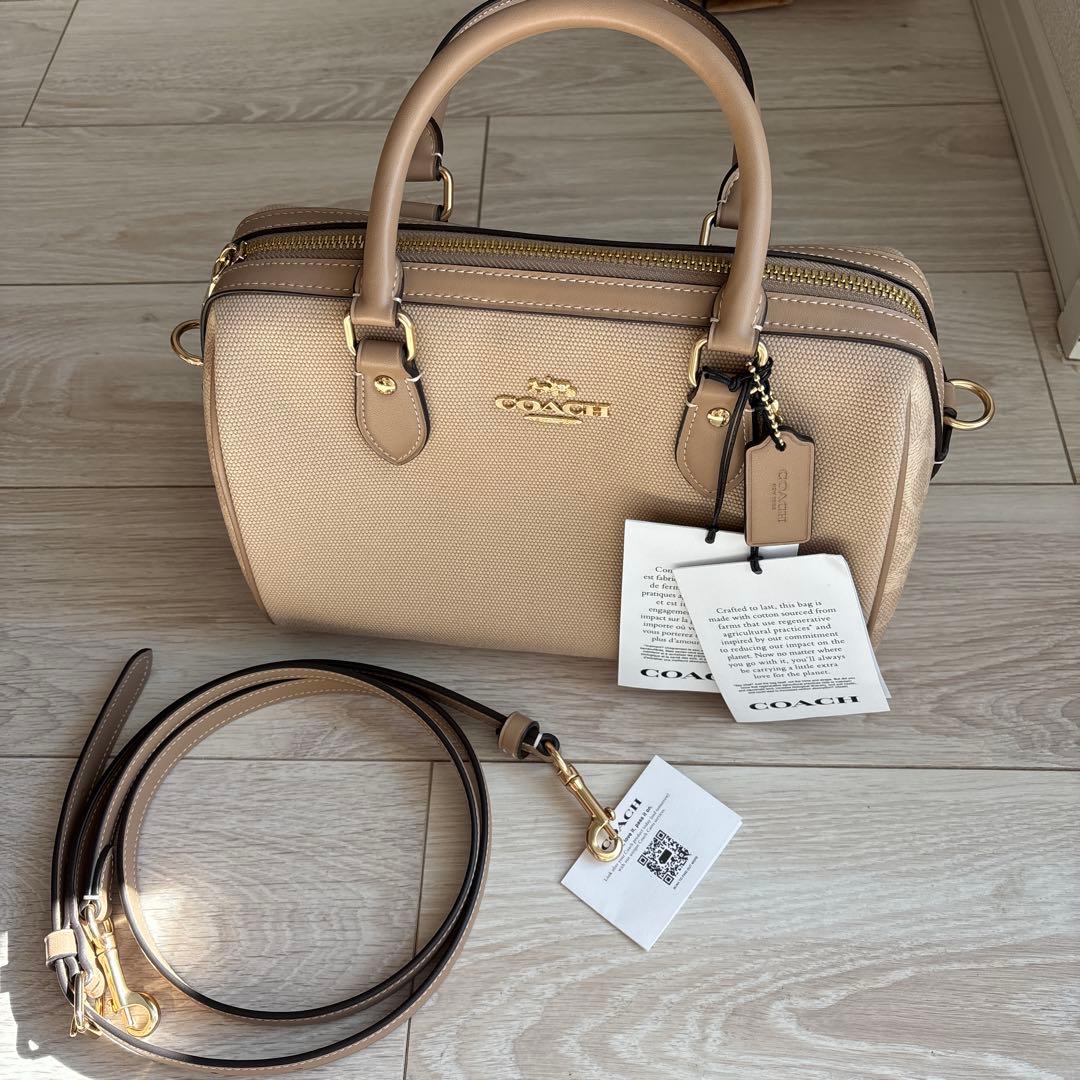 新品未使用 COACH ベージュ ショルダーバッグ 中型
