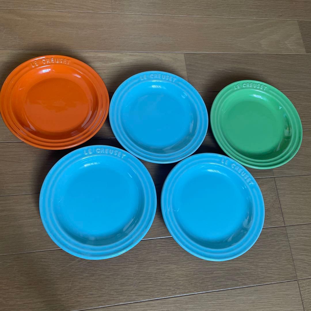 LE CREUSET ラウンドプレート5枚セット