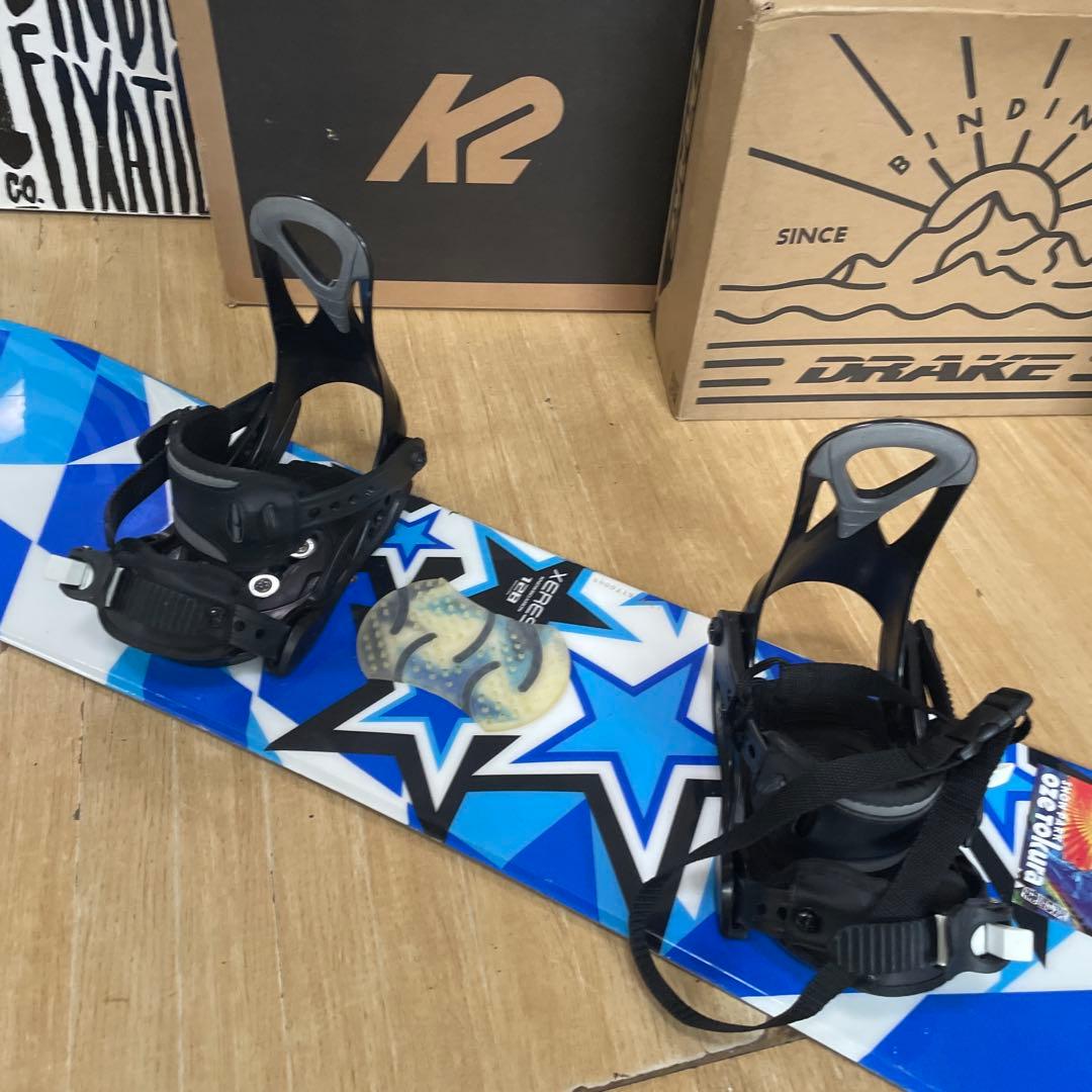 XERES×ZUMA　キッズスノーボードセット　バインディング付4点セット