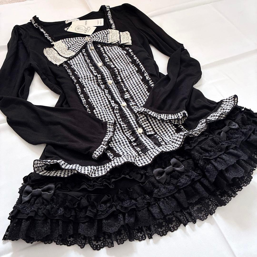 axes femme ビッグリボン ギンガムチェック 姫 y2k LIZLISA