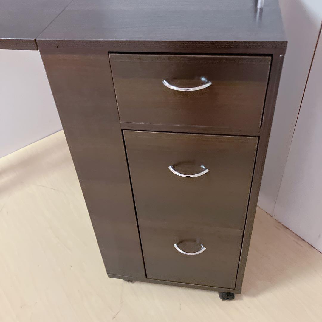 ETBELLA 折りたたみ ネイルテーブル　キャスター付き　バタフライテーブル