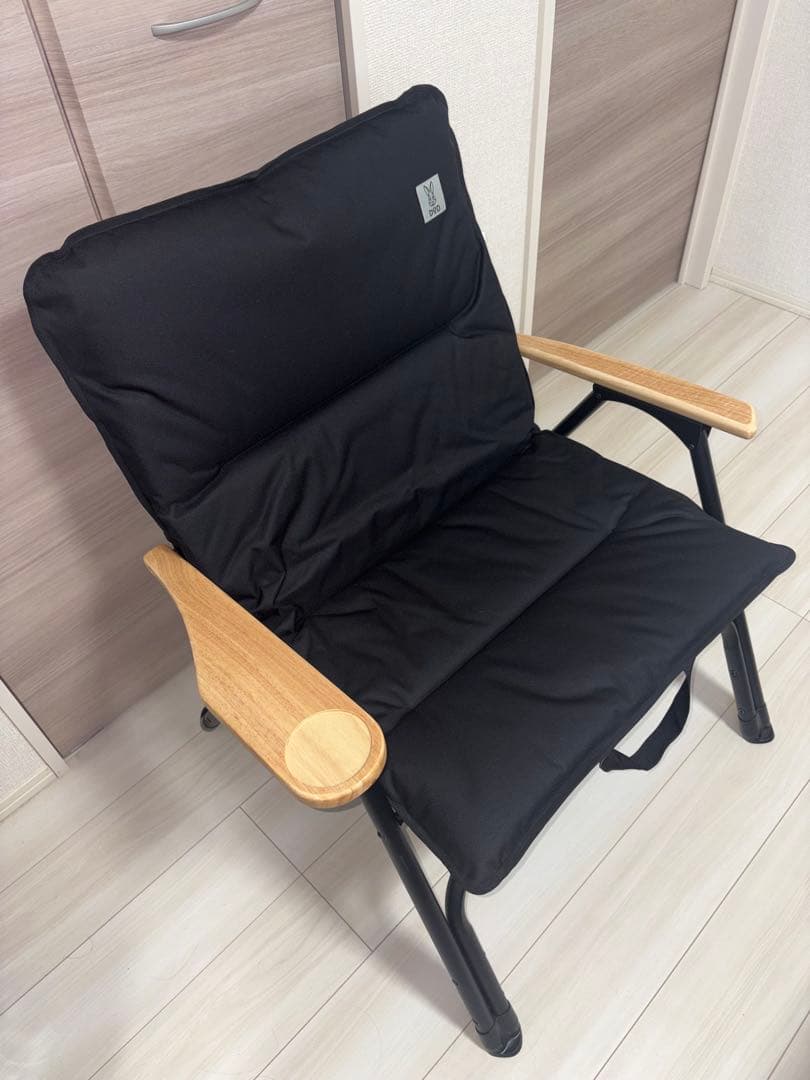 【未使用品】DOD ユトリチェア(ブラック) 2脚セット