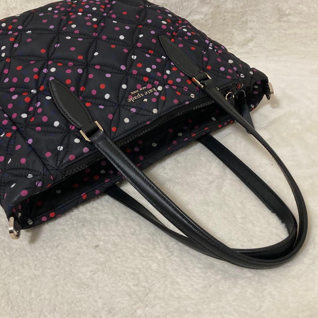 美品 ケイトスペード ショルダーバッグ キルティング 2way ジェイ ドット