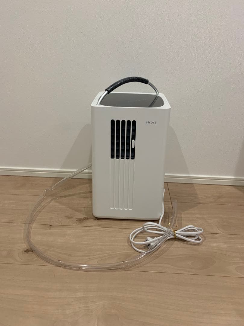 【美品】siroca 除湿機能付きポータブルクーラー(1mの排水ホース付き)