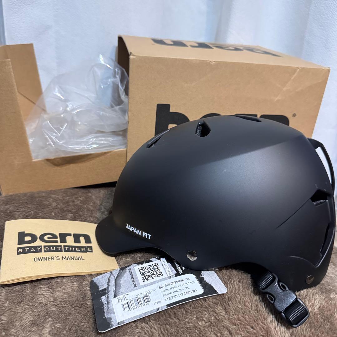 bern バーン　スノボ　ヘルメット　マッドブラック　JAPANFIT