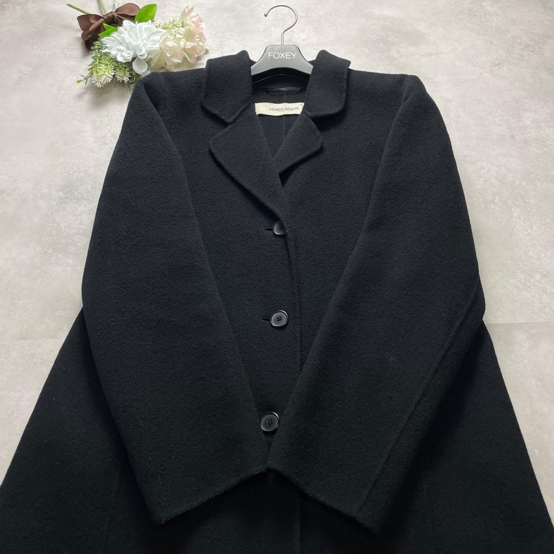 大きいサイズ✨マックスマーラ マリナリナルディ ロングコート 黒 2XL 15号