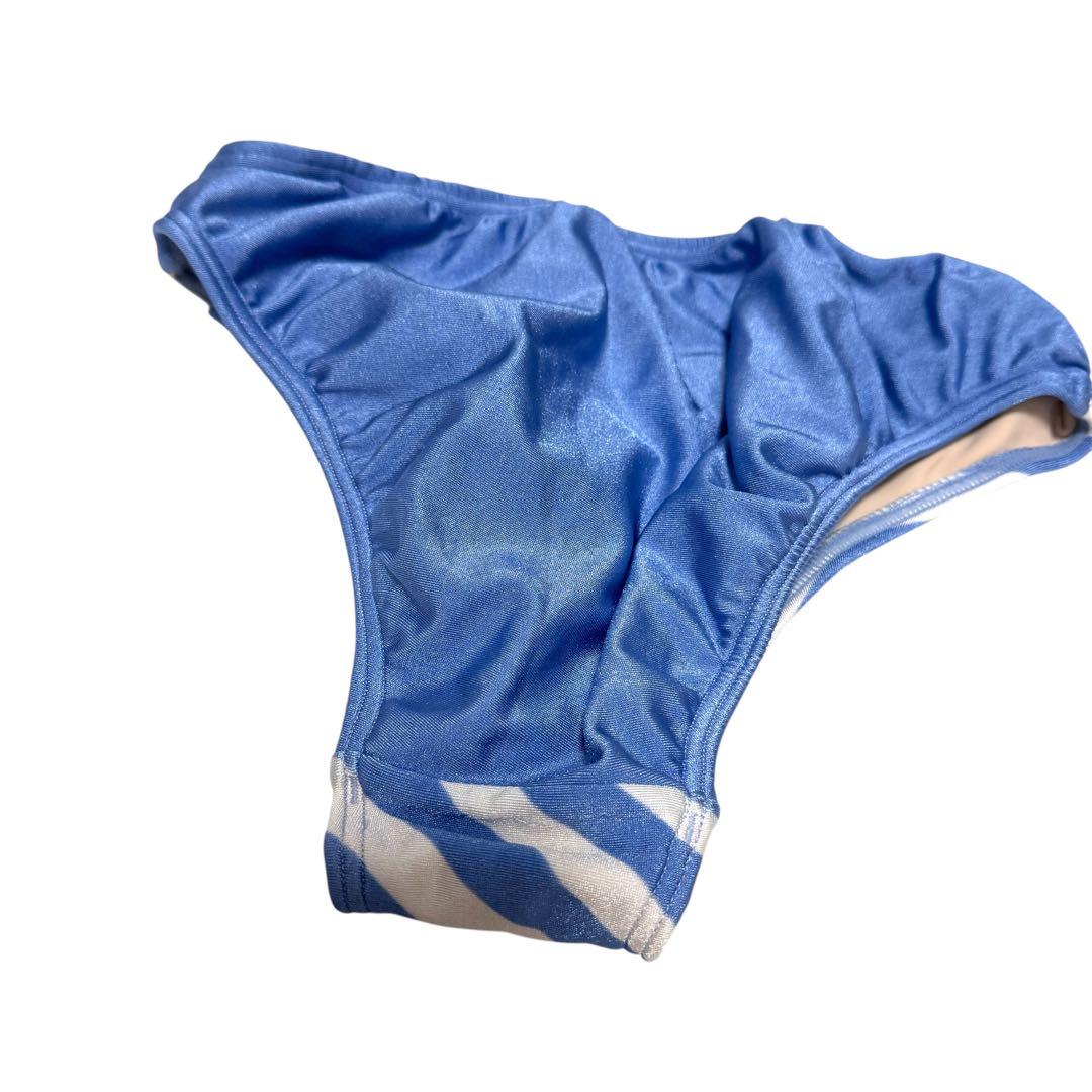 新品同様 クリスチャン ディオール CDロゴ 金具 水着 ビキニ　ブルー M