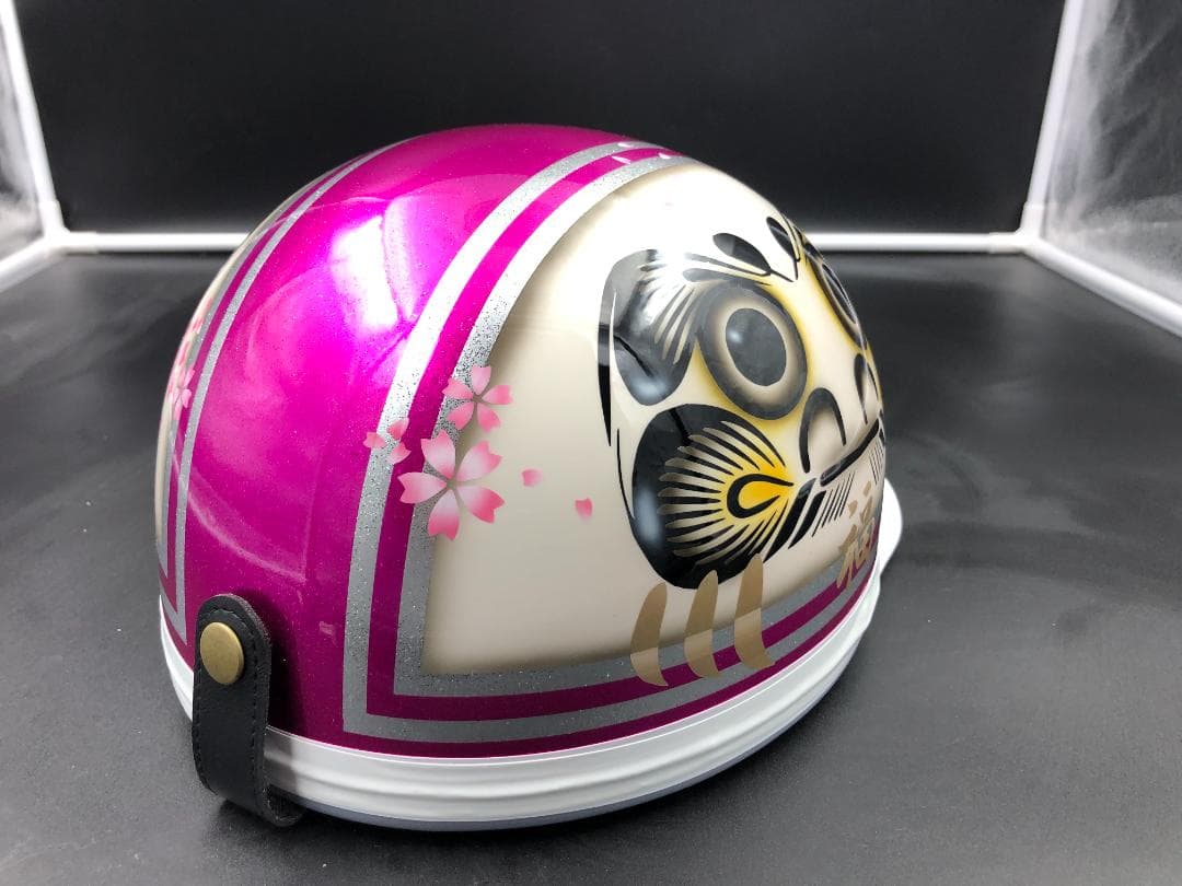 コルク半　カスタム　三つボタン　だるま　ピンク　高級クリヤ送料無料