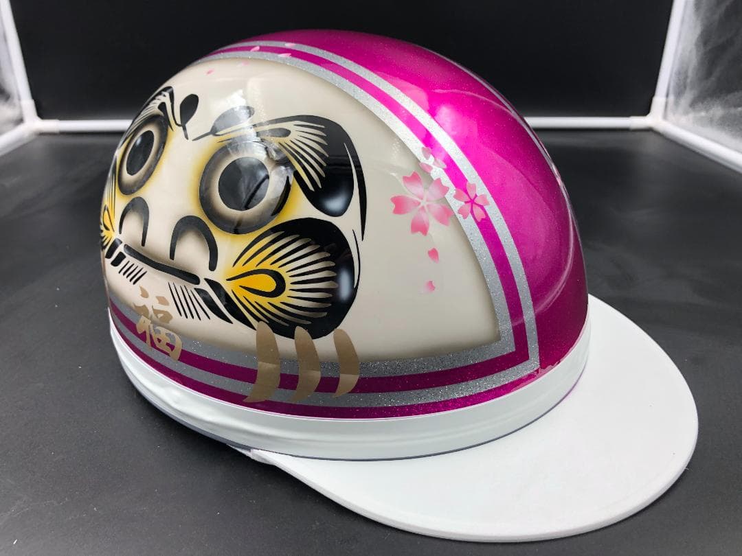 コルク半　カスタム　三つボタン　だるま　ピンク　高級クリヤ送料無料