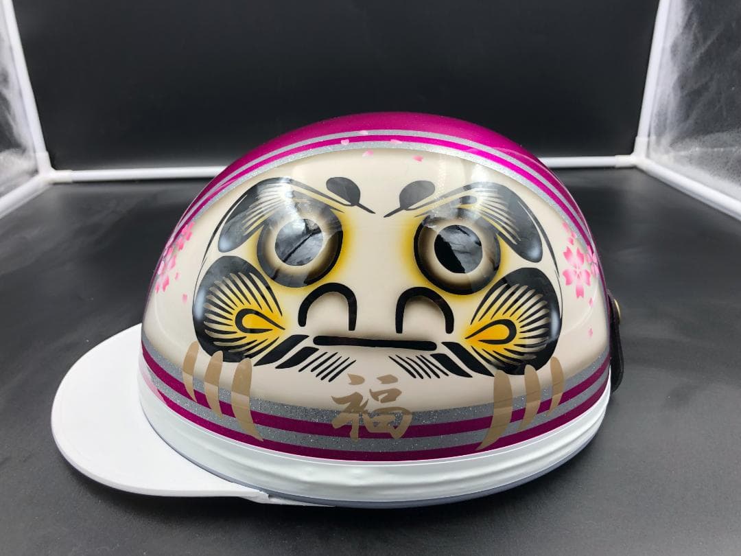 コルク半　カスタム　三つボタン　だるま　ピンク　高級クリヤ送料無料