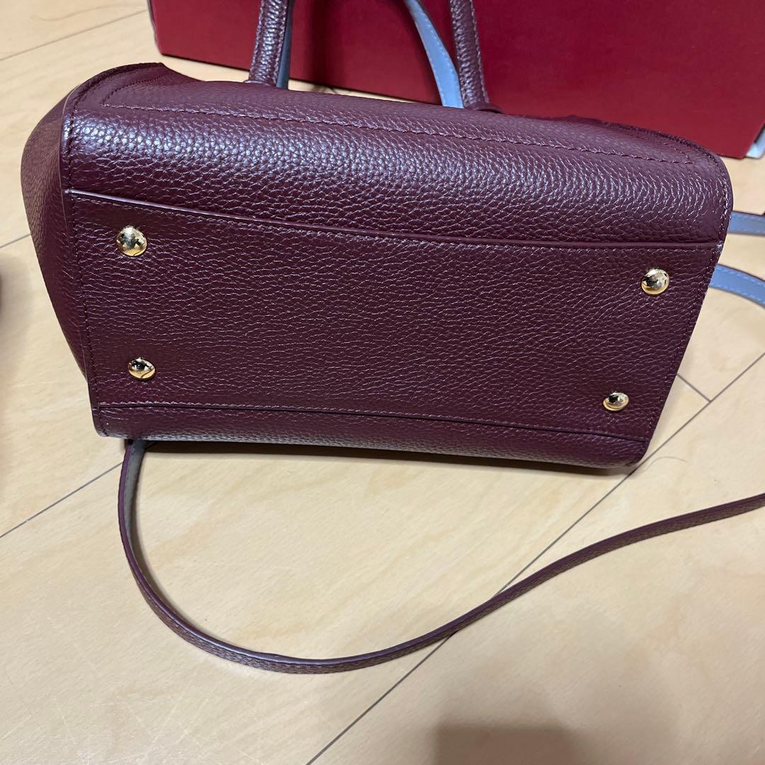 フェラガモ エイミー IC ボルドー レザー 2wayバッグ
