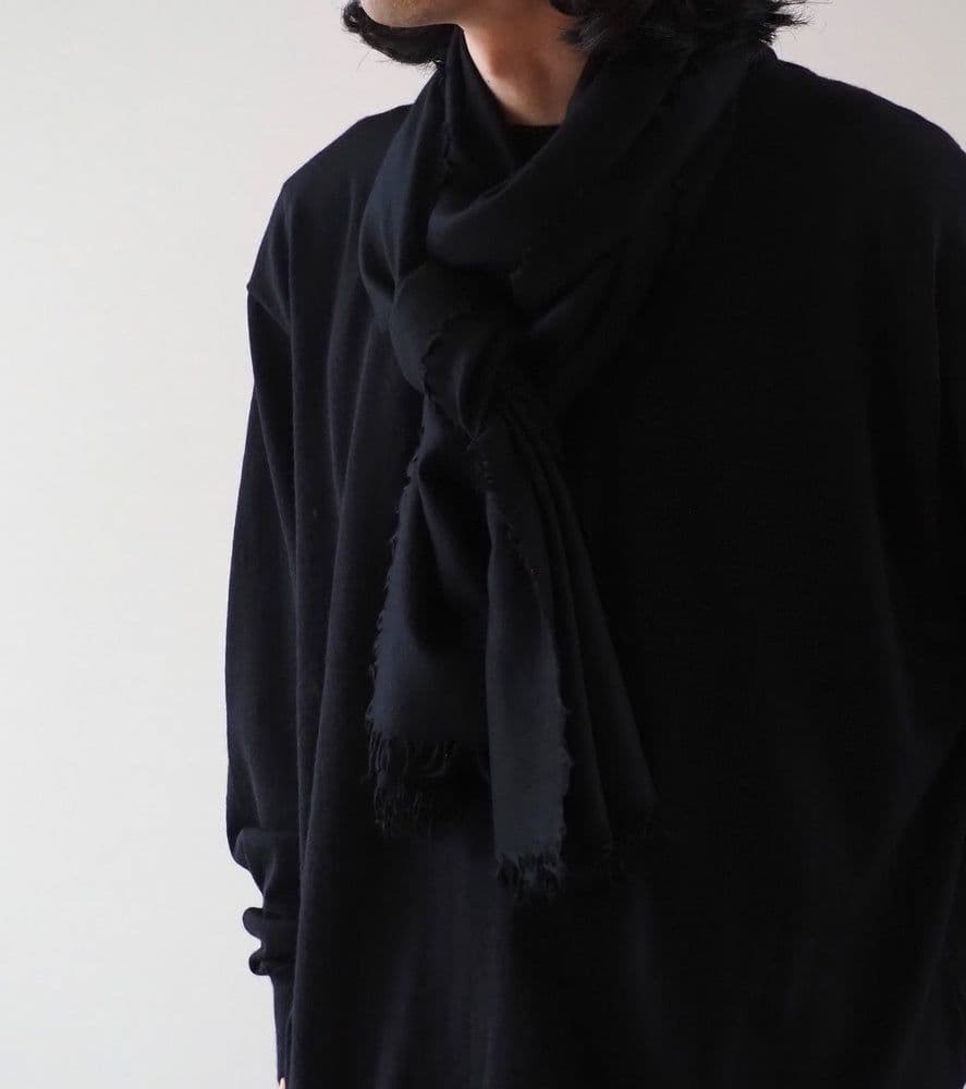 COMOLI 25AW カシミヤシルク 製品染ストール マフラー コモリ