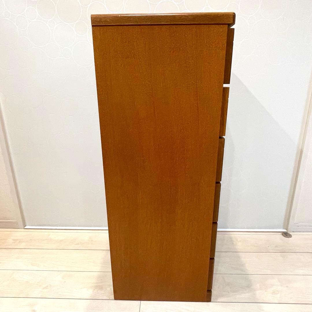 【美品】大塚家具 ナラ材 チェスト6段 天然木 整理ダンス 衣類収納