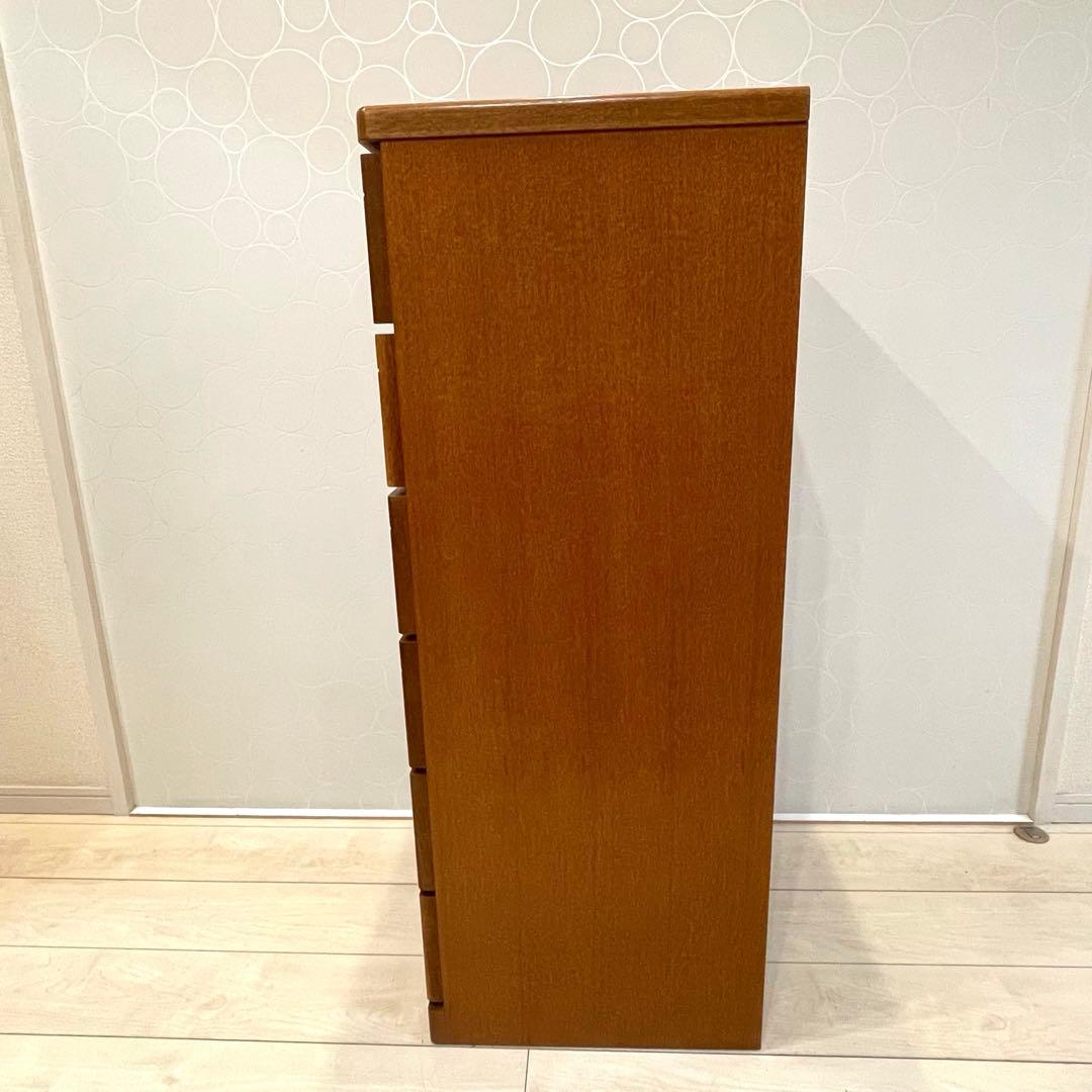 【美品】大塚家具 ナラ材 チェスト6段 天然木 整理ダンス 衣類収納