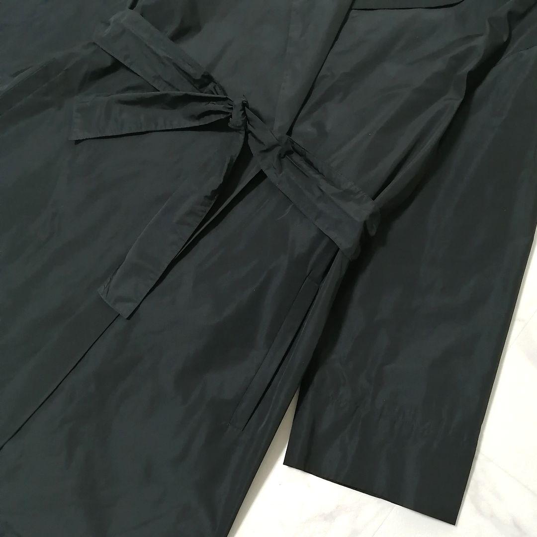 美品✨マックスマーラ　スプリングコート　リボン　フレア　Aライン　黒　40　上品