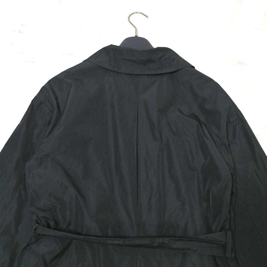 美品✨マックスマーラ　スプリングコート　リボン　フレア　Aライン　黒　40　上品