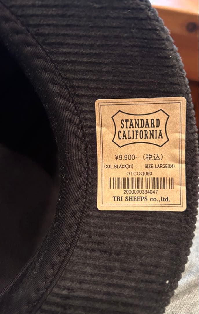 スタンダードカリフォルニアSD Corduroy News Boy Cap