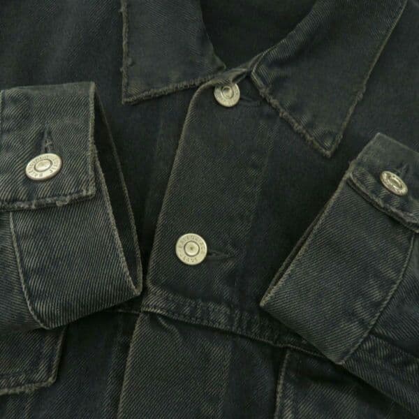 BALENCIAGA 22SS スプレープリント BB ロゴ デニムジャケット