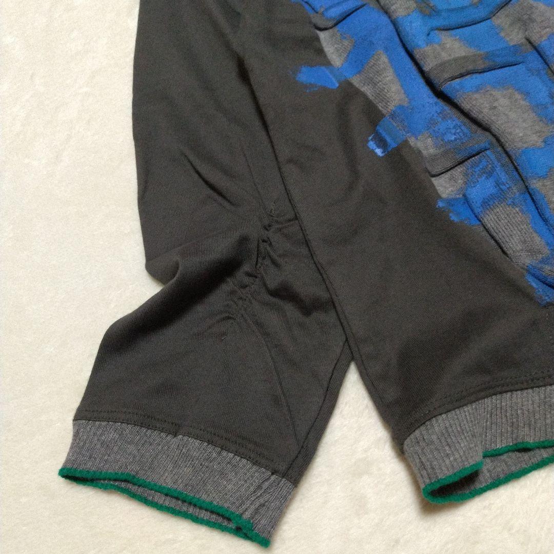 新品同様　慈雨　格子柄ニット切替長袖プルオーバー　M-L　センソユニコ