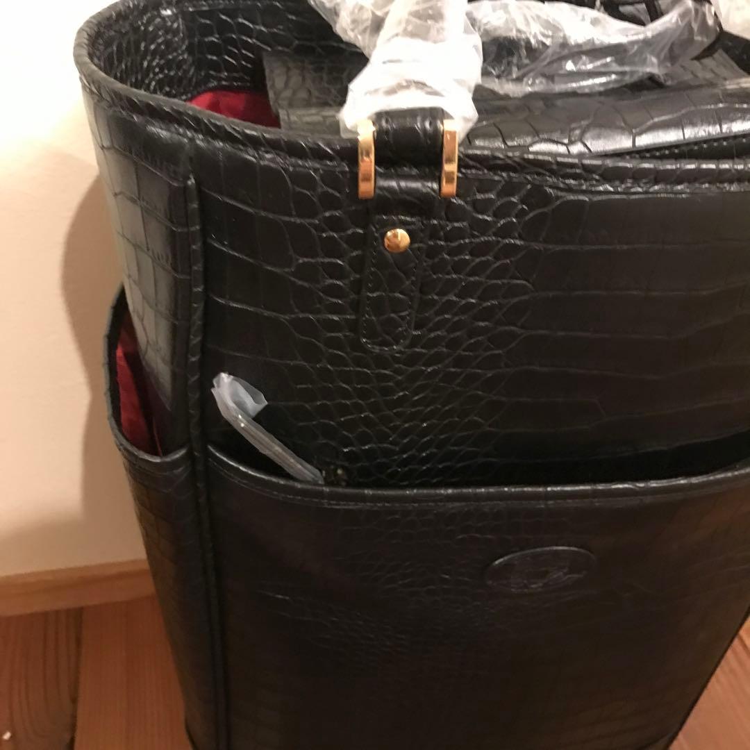 ✨新品袋付き✨　SWANY キャリーバッグ　クロコダイル　レインカバー付　4輪