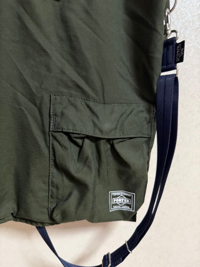【美品】PORTER ポーターCVSバッグ　エコバッグ　カーキ　オリーブ