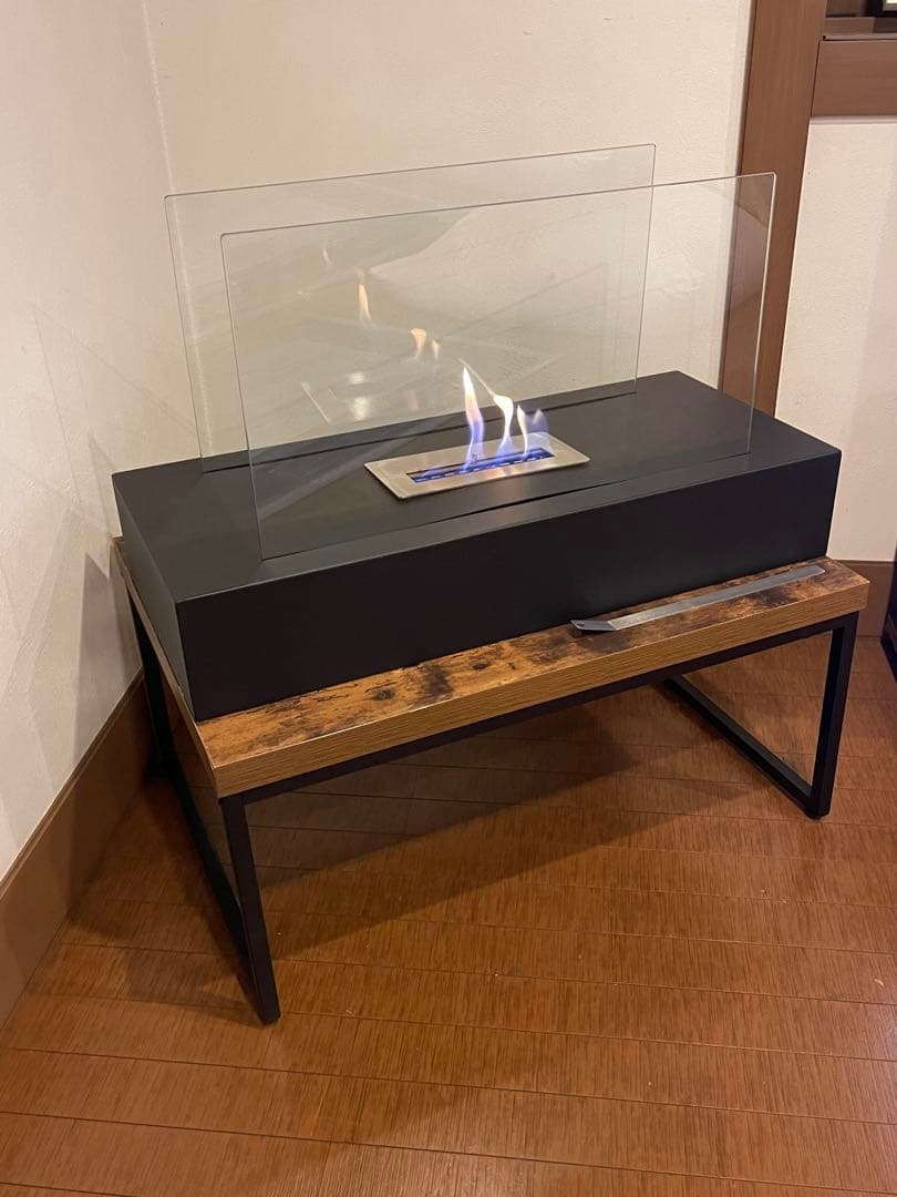 即納 エタノール 暖炉 Nu-Flame 自立式フロア暖炉 フィアマ