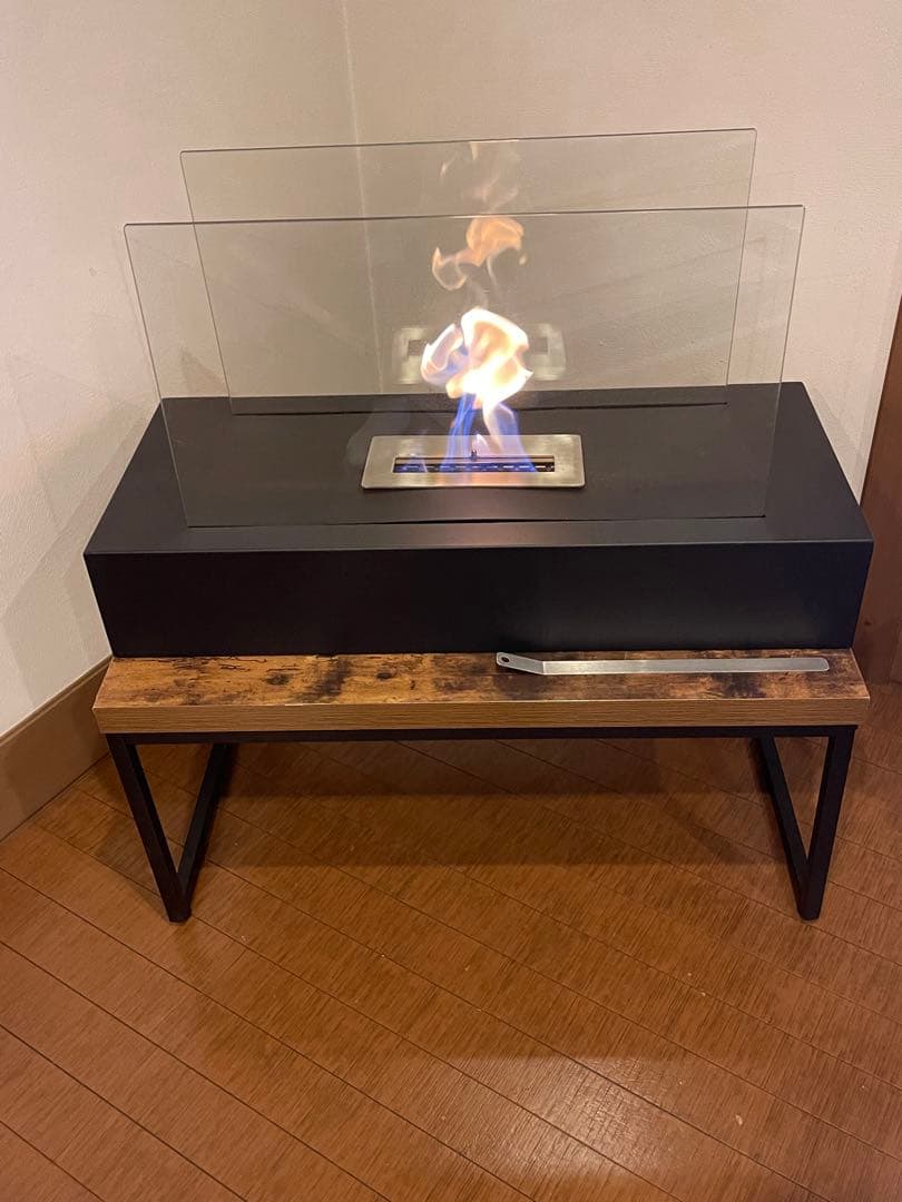 即納 エタノール 暖炉 Nu-Flame 自立式フロア暖炉 フィアマ