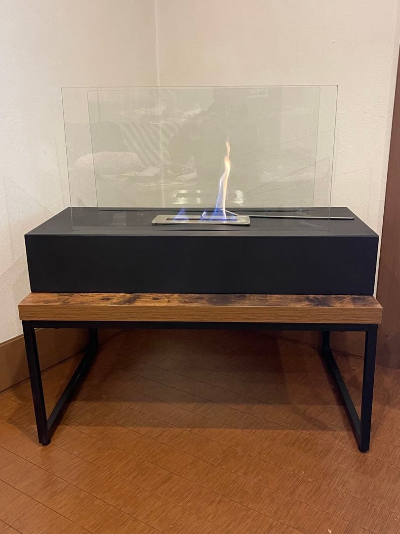 即納 エタノール 暖炉 Nu-Flame 自立式フロア暖炉 フィアマ