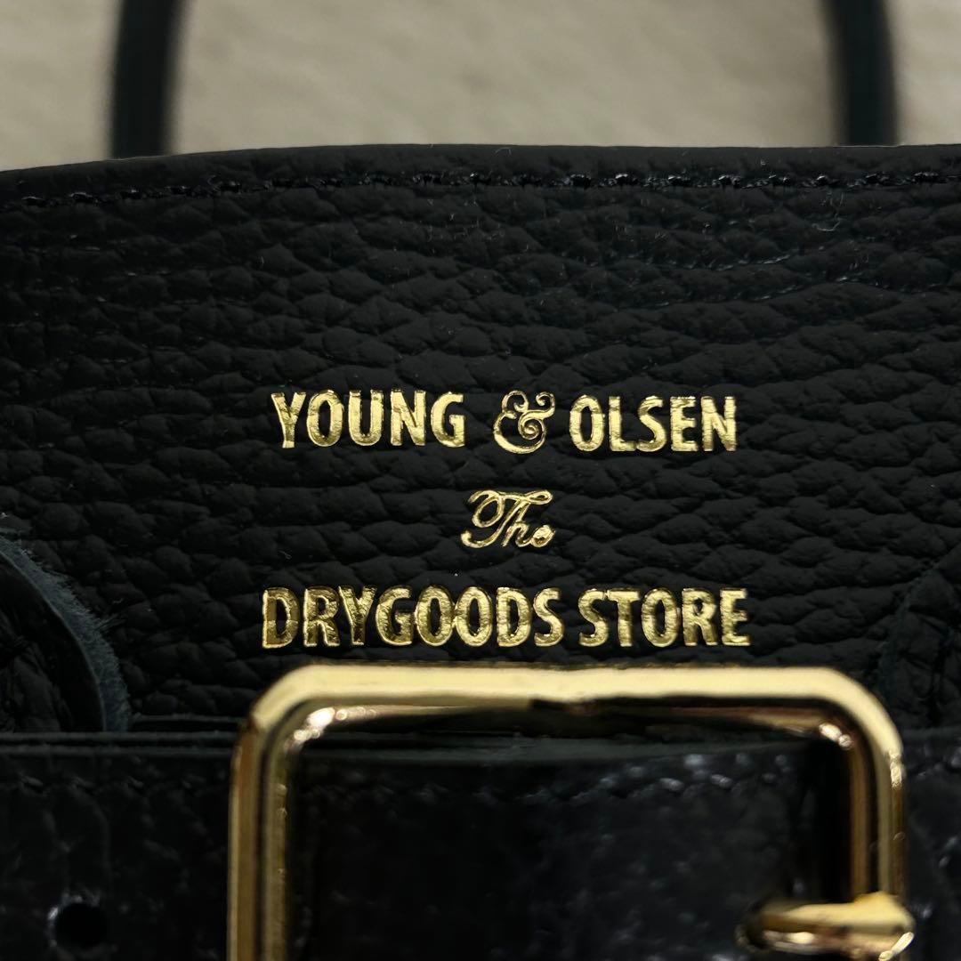 極美品 ヤングアンドオルセン フレームワーク 別注ストラップ付きベルトバック