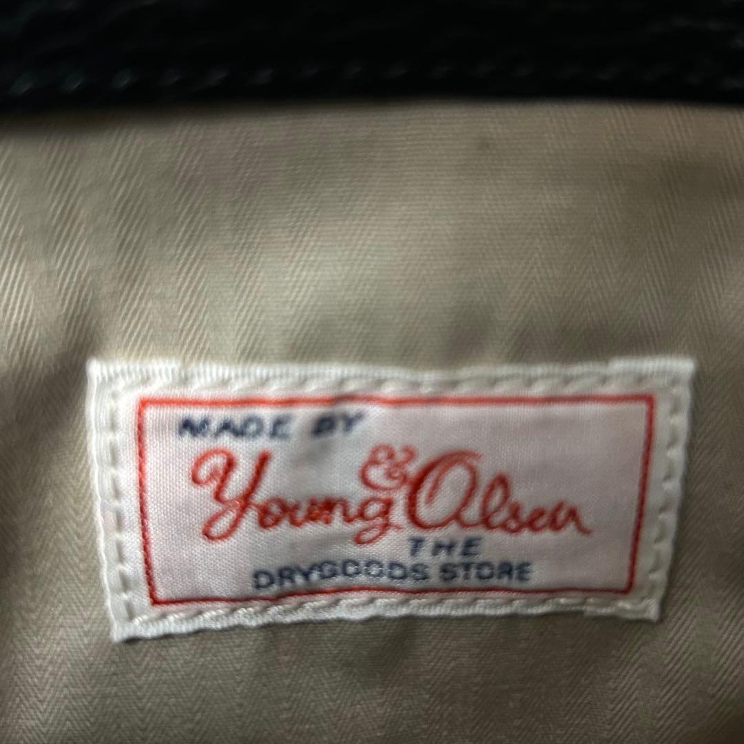 極美品 ヤングアンドオルセン フレームワーク 別注ストラップ付きベルトバック