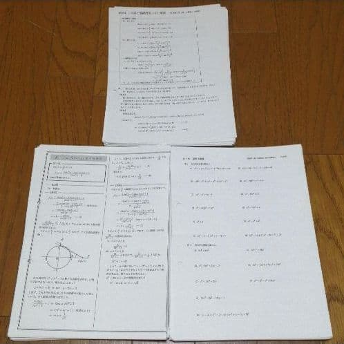 鉄緑会高1 数学Ⅱ・B実力養成講座　 test seminer  居残り課題