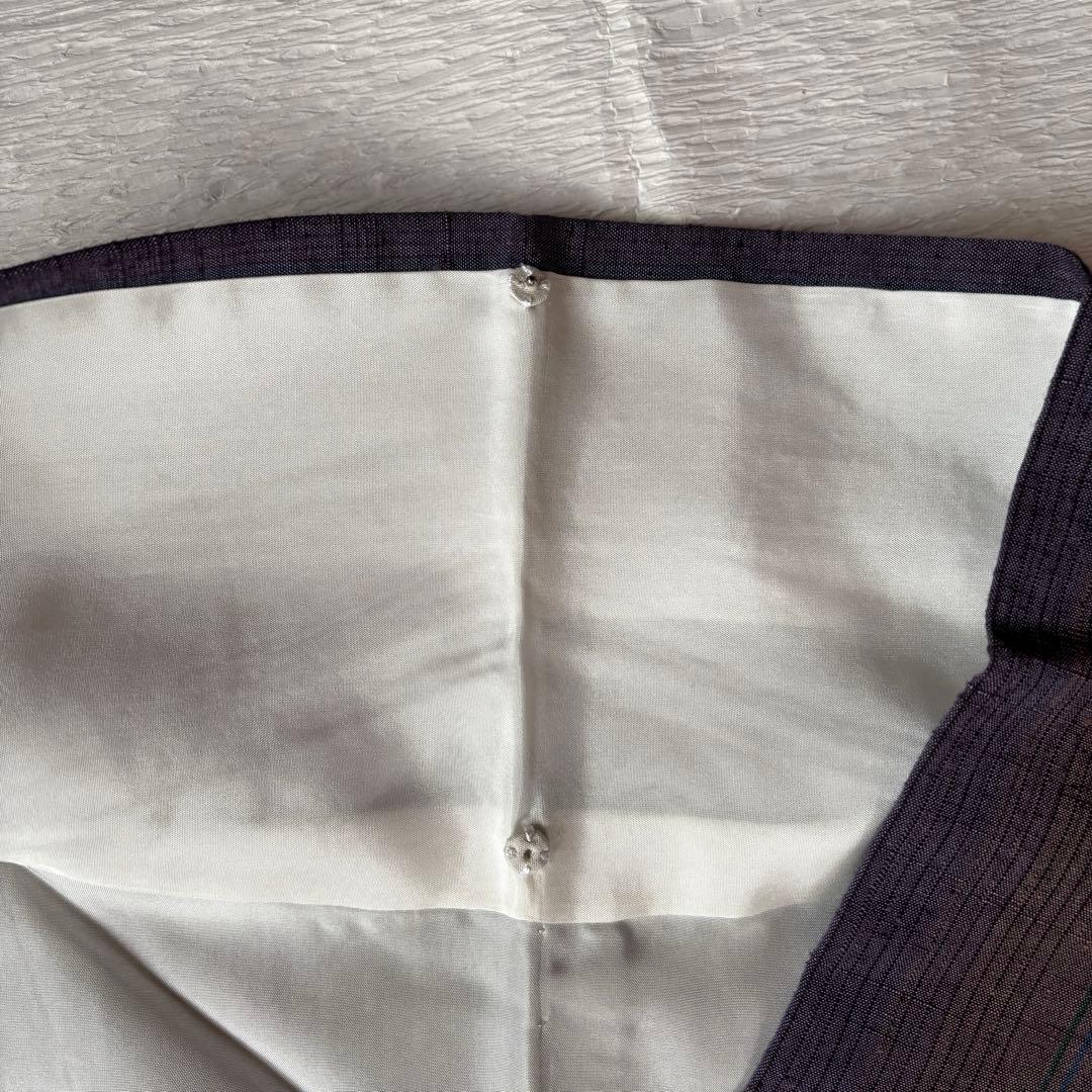 本場真綿絢結城紬　証紙付き　伝統工芸品　草木染　身丈159cm 裄66cm