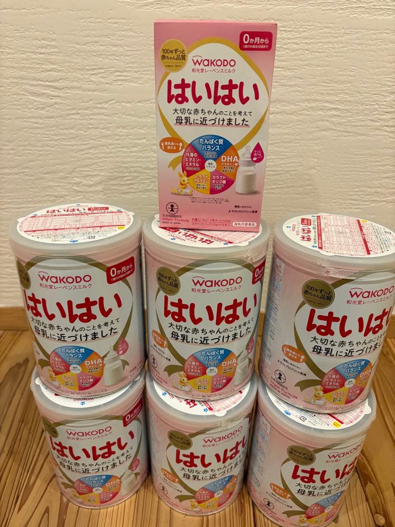 WAKODO はいはい 粉ミルク 6缶セット スティック箱1つ