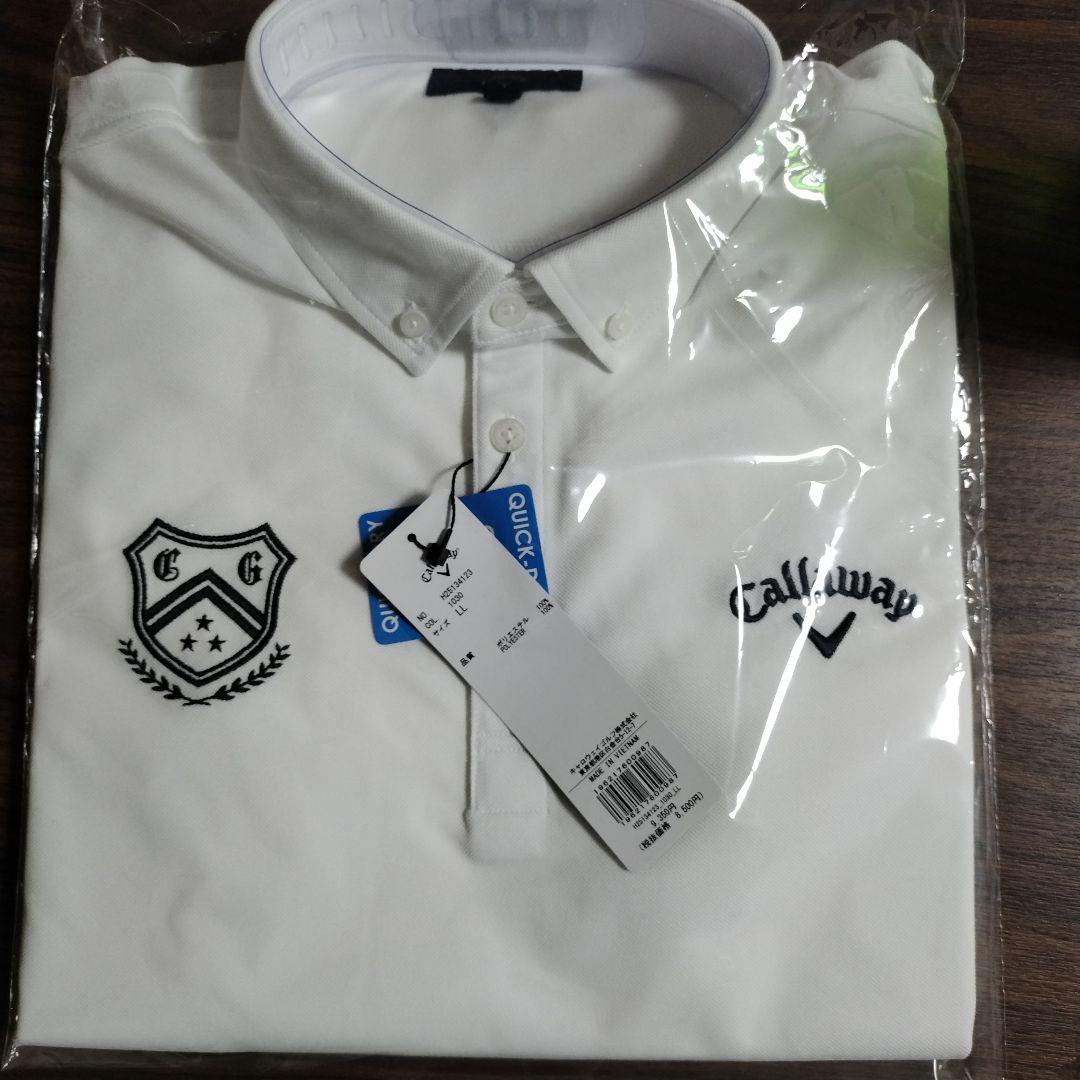 Callaway ホワイト ポロシャツ LL