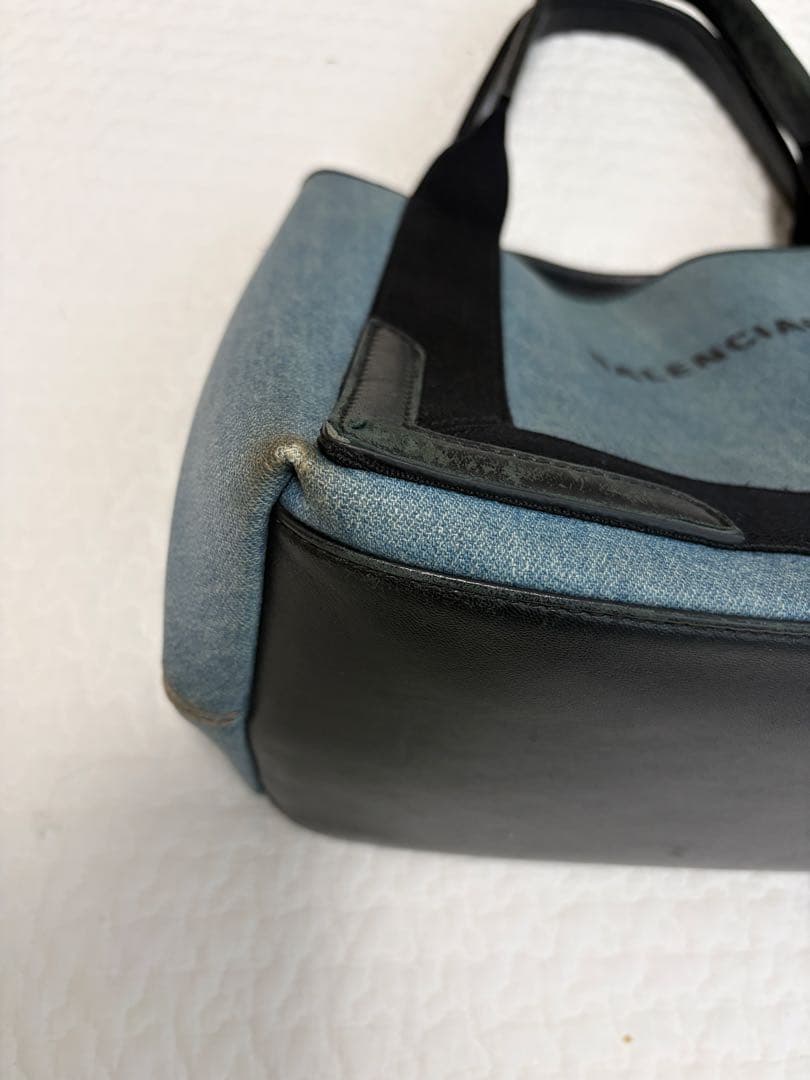 【BALENCIAGA】デニムトートバッグ付属ポーチ付き