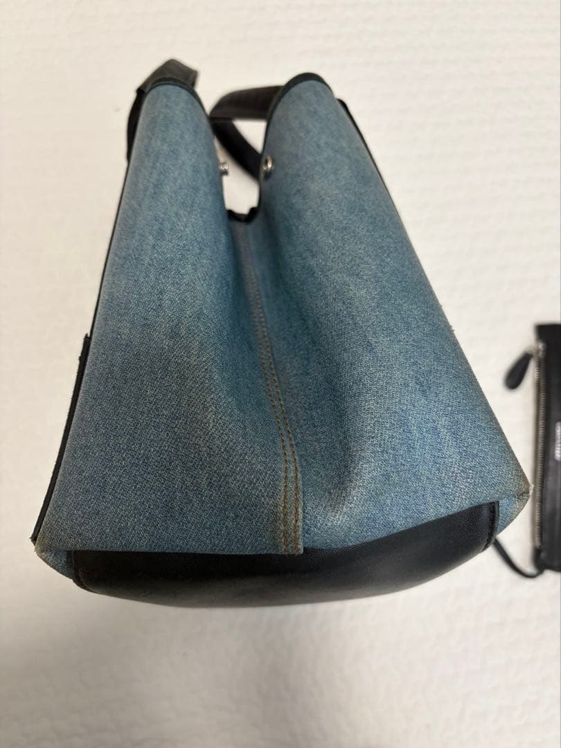 【BALENCIAGA】デニムトートバッグ付属ポーチ付き