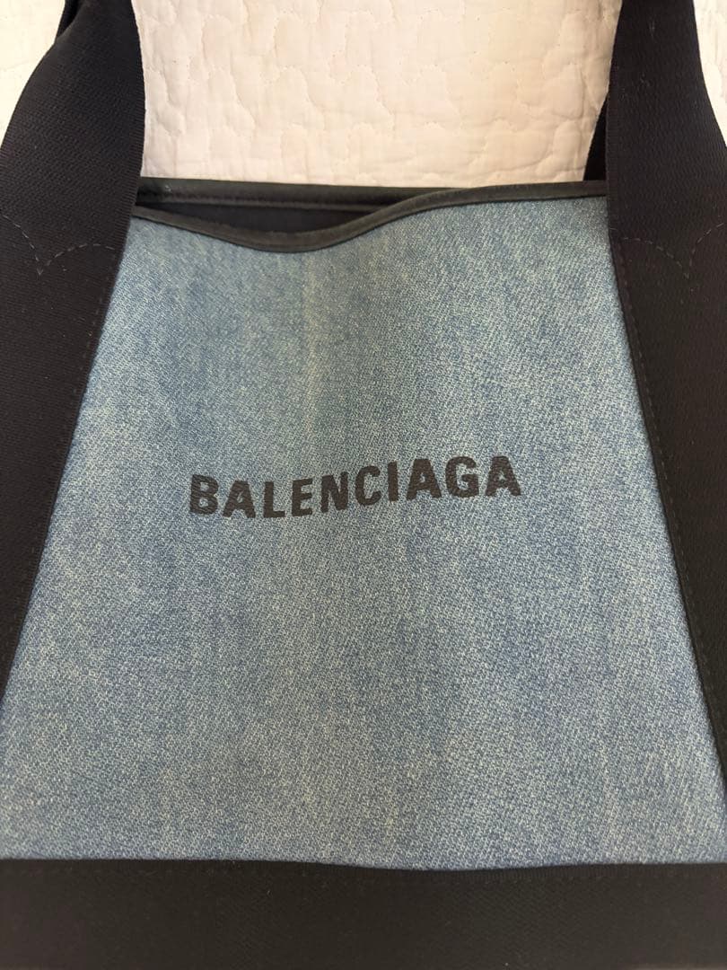 【BALENCIAGA】デニムトートバッグ付属ポーチ付き
