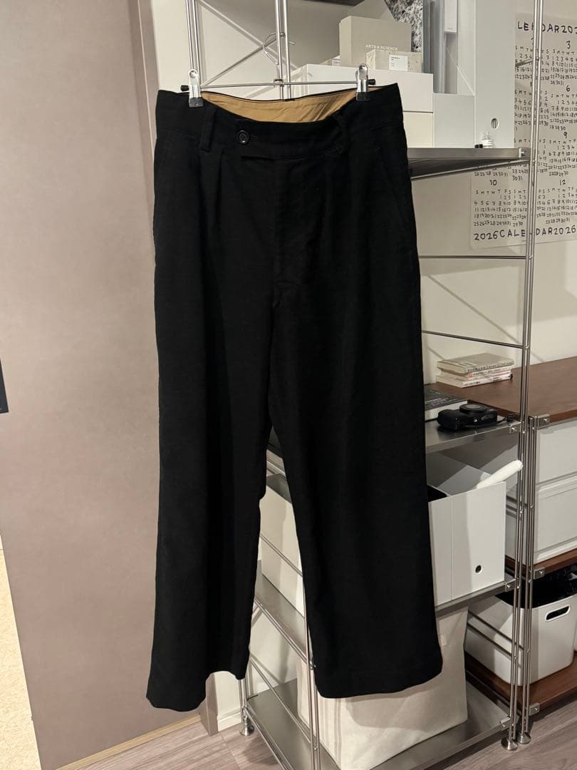 美品45r モールサージストレッチのシャルロットバギー 03 L 黒