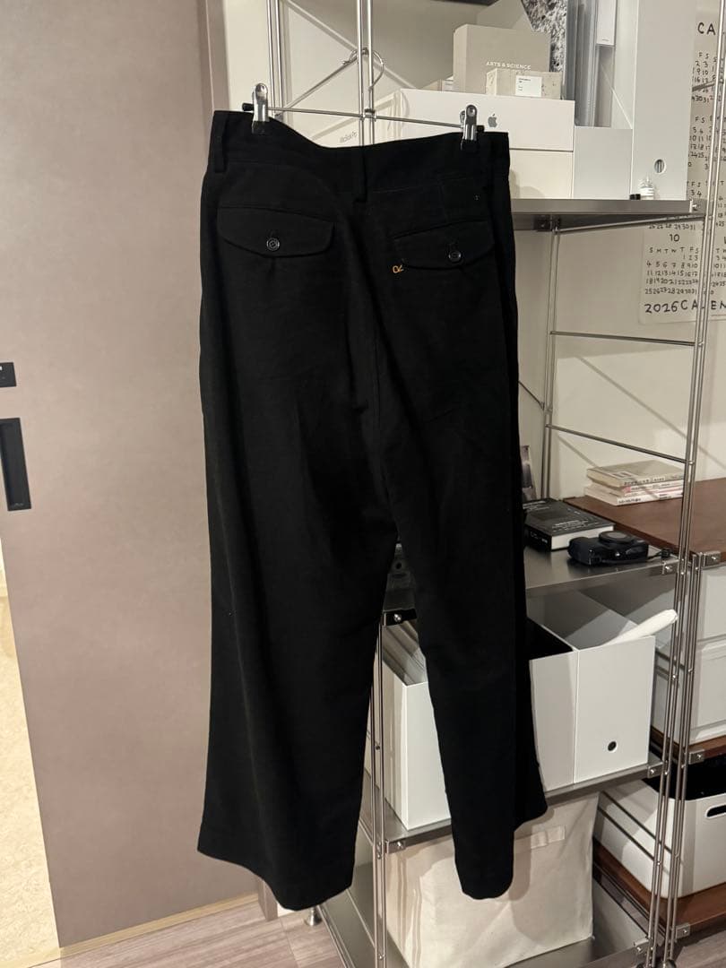 美品45r モールサージストレッチのシャルロットバギー 03 L 黒