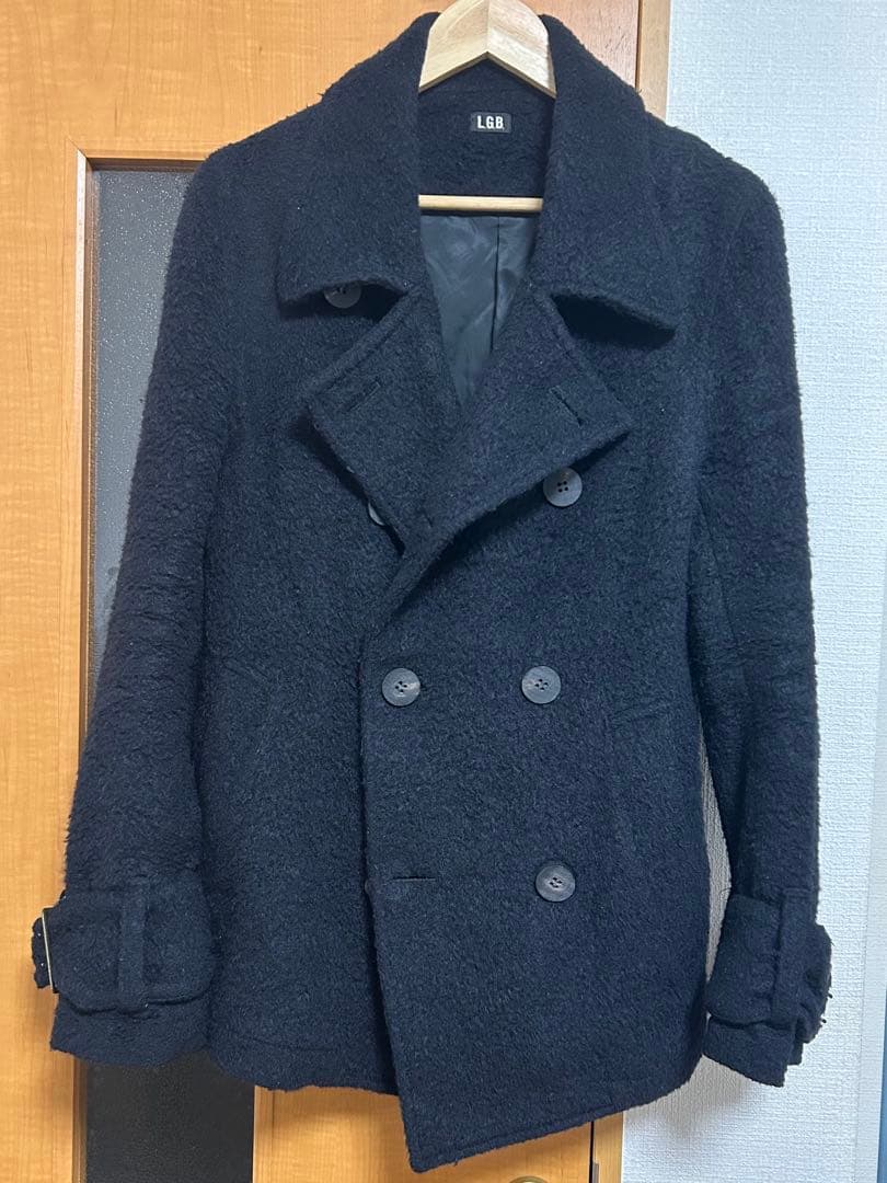 L.G.B ピーコート アルパカ ウール ルグランブルー ジャケット ブラック