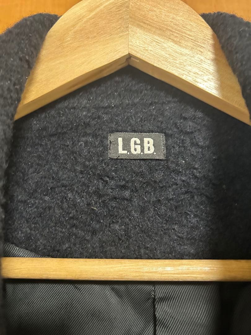 L.G.B ピーコート アルパカ ウール ルグランブルー ジャケット ブラック